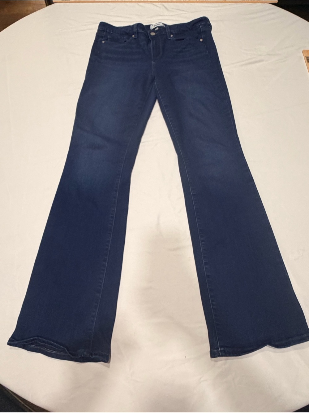 PAIGE Manhattan Eleanor Slim Bootcut Flare Jeans Dark Wash Size 32